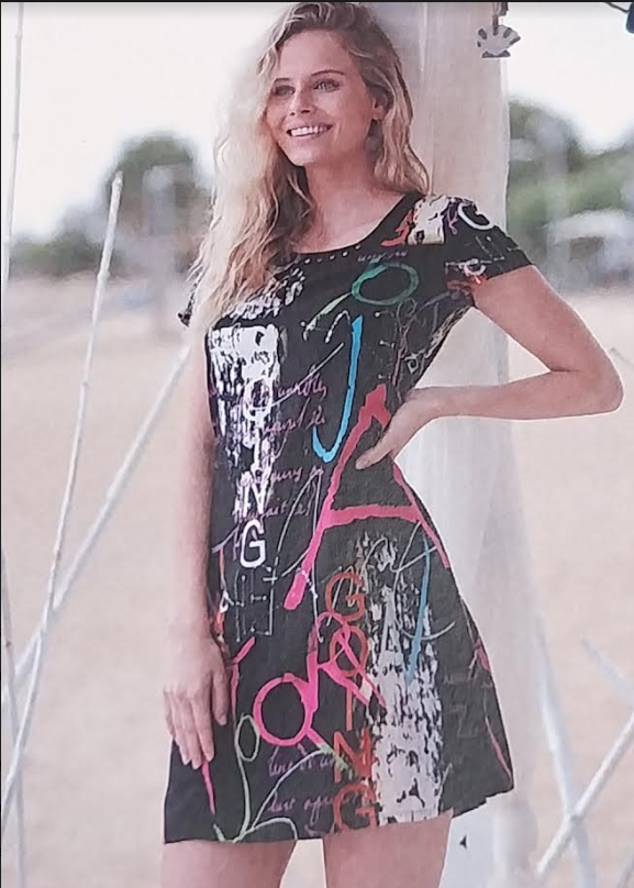 Vestido manga corta señora Massana