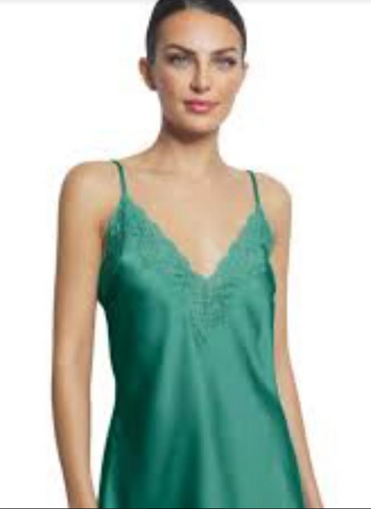 Camiseta tirante con escote de puntilla Selmark